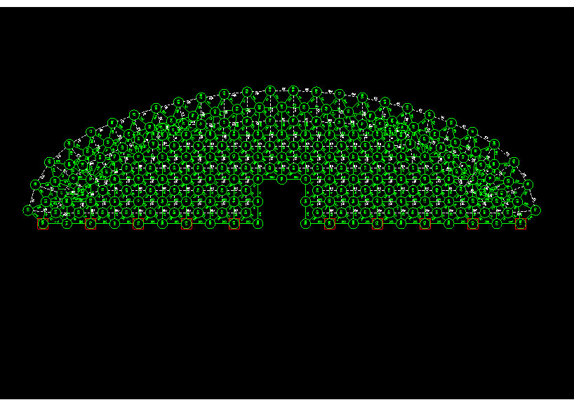 瑞昌锡林浩特91跨，1000米长干煤棚网架设计